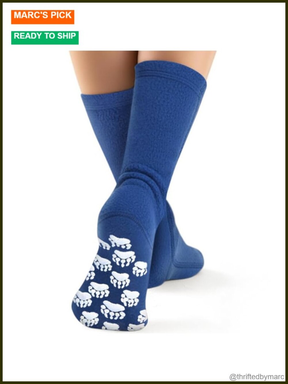 Non Slip Grip Fleece Socks for House & Hospital